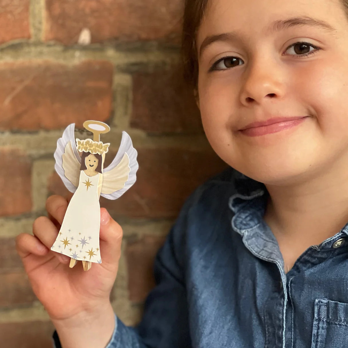 Cotton Twist Make Your Own - Angel Peg Doll Kit - Little Reef and Friends