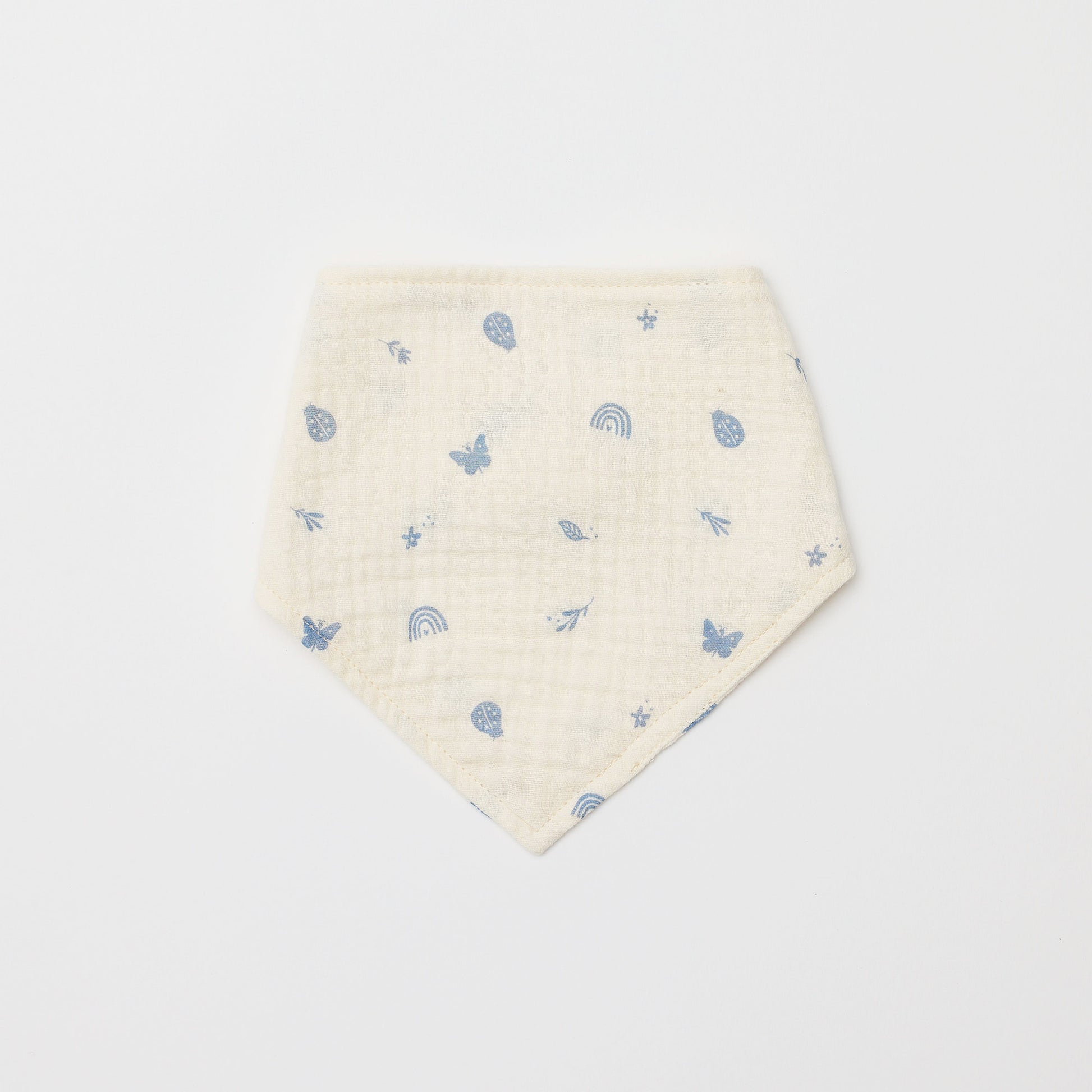 Over The Dandelions Organic Muslin Bib - Enchanted Garden - Little Reef and Friends