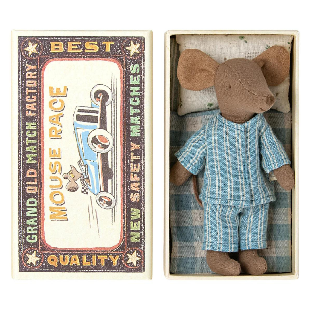 Maileg Big Brother Brown Mouse in Box - Pyjamas - Little Reef and Friends