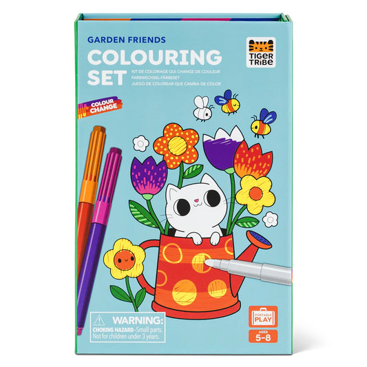 Tiger Tribe Colouring Set - Colour Change Garden Friends - Little Reef and Friends