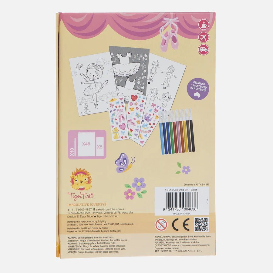 Tiger Tribe Colouring Set - Ballet - Little Reef and Friends