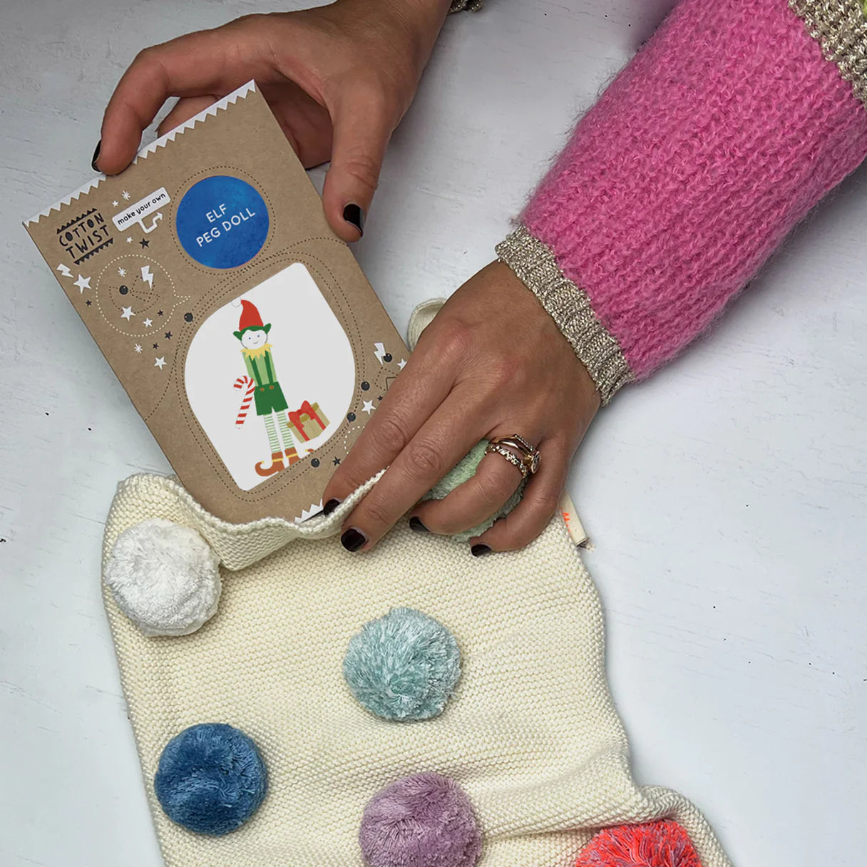 Cotton Twist Make Your Own - Elf Peg Doll Kit - Little Reef and Friends