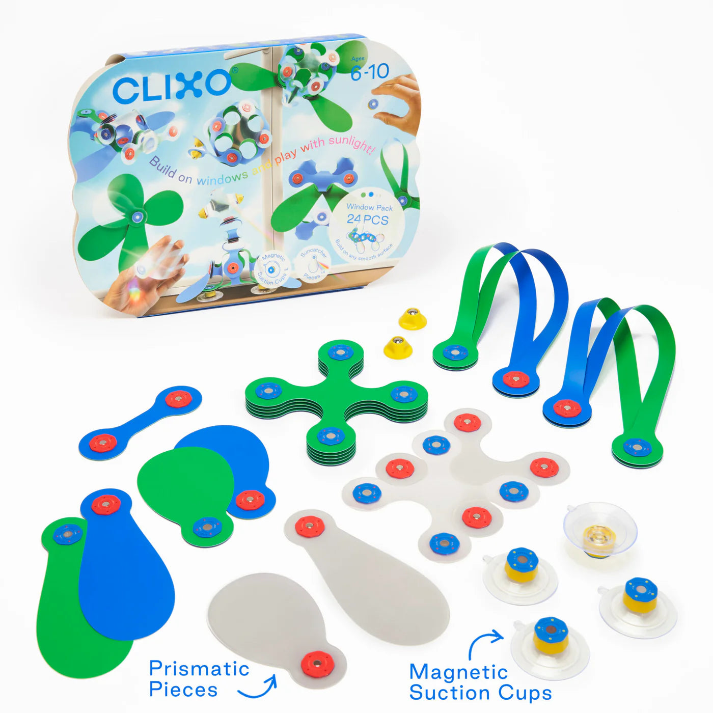 Clixo Grip & Stick Window Pack | 24pc - Little Reef and Friends