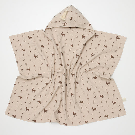 Over The Dandelions Organic Hooded Baby & Toddler Towel - Woodlands - Little Reef and Friends