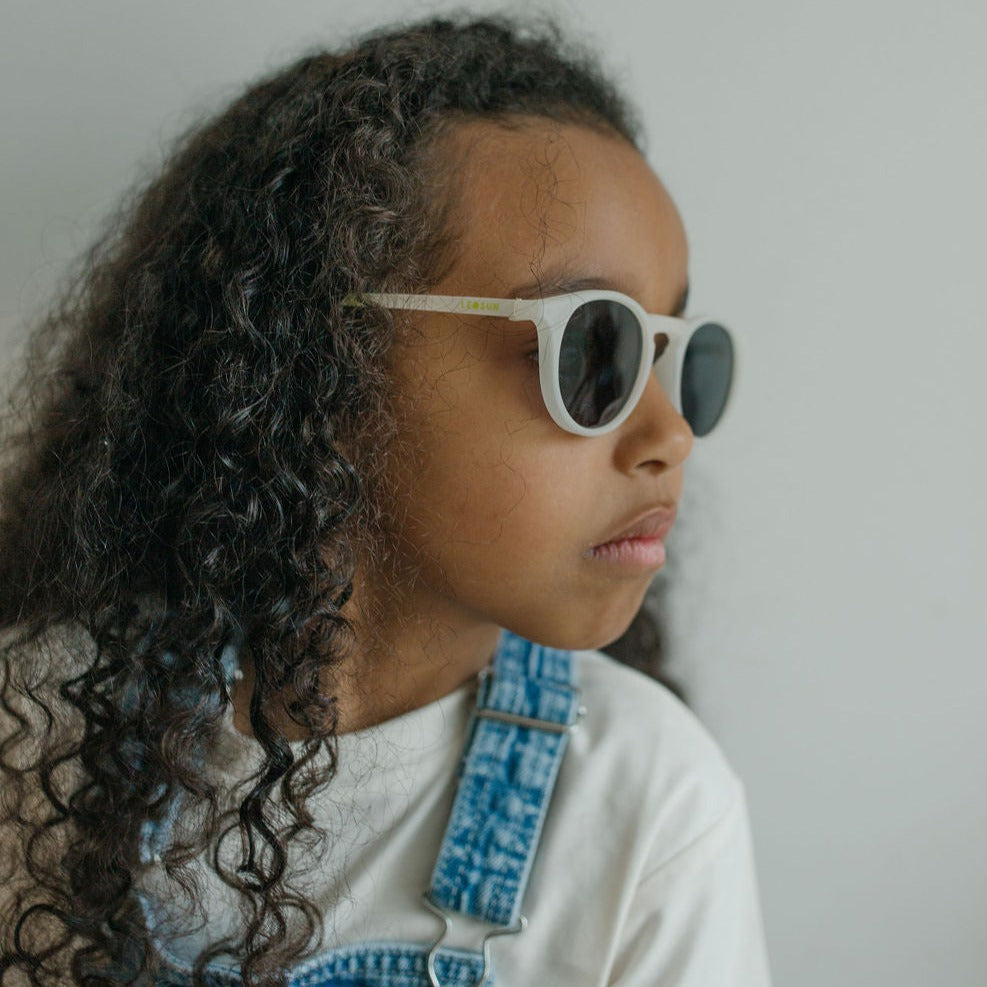 Leosun Flexible Polarised Sunglasses | Casey Kids - Milk Fade - Little Reef and Friends