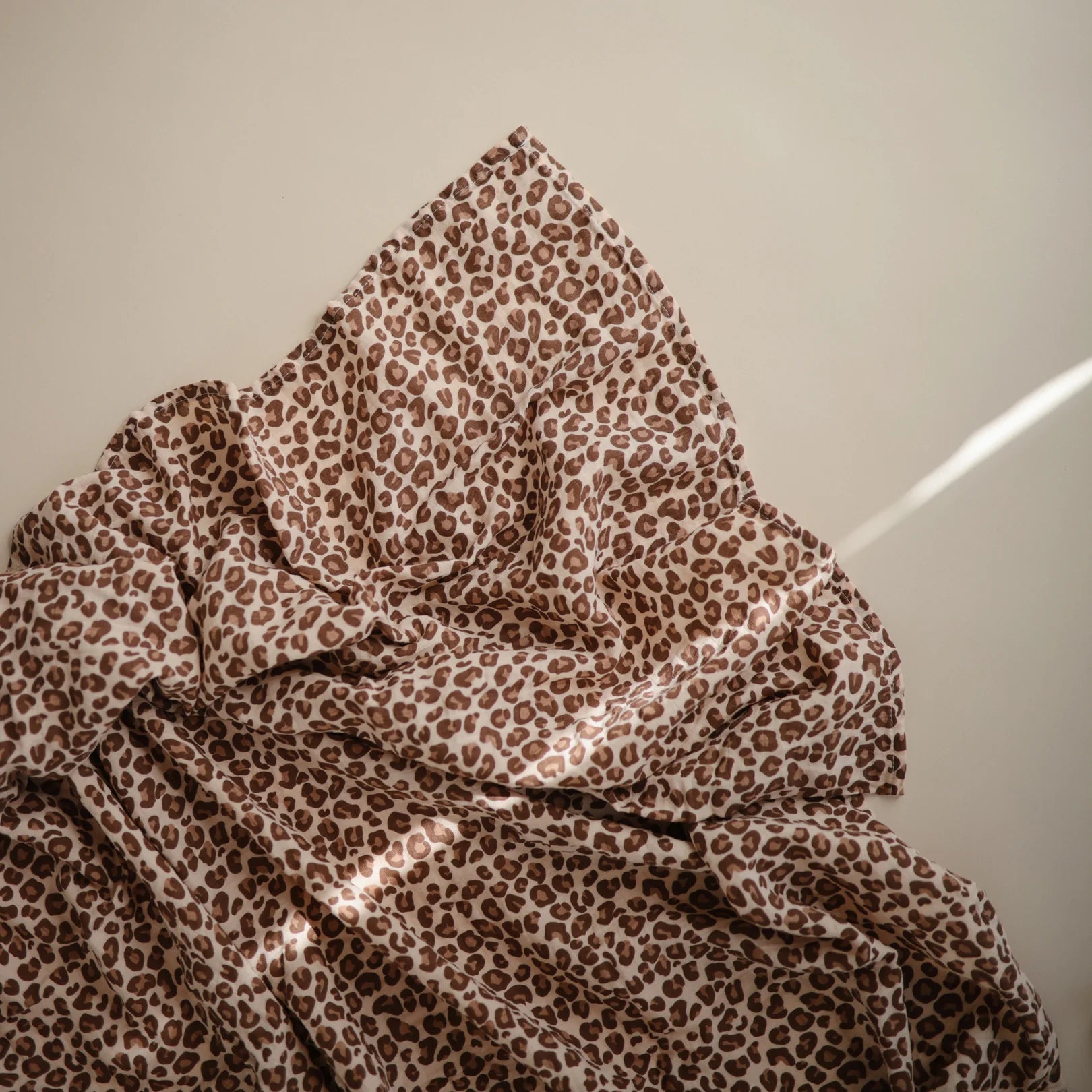 Mushie Organic Muslin Swaddle - Leopard - Little Reef and Friends