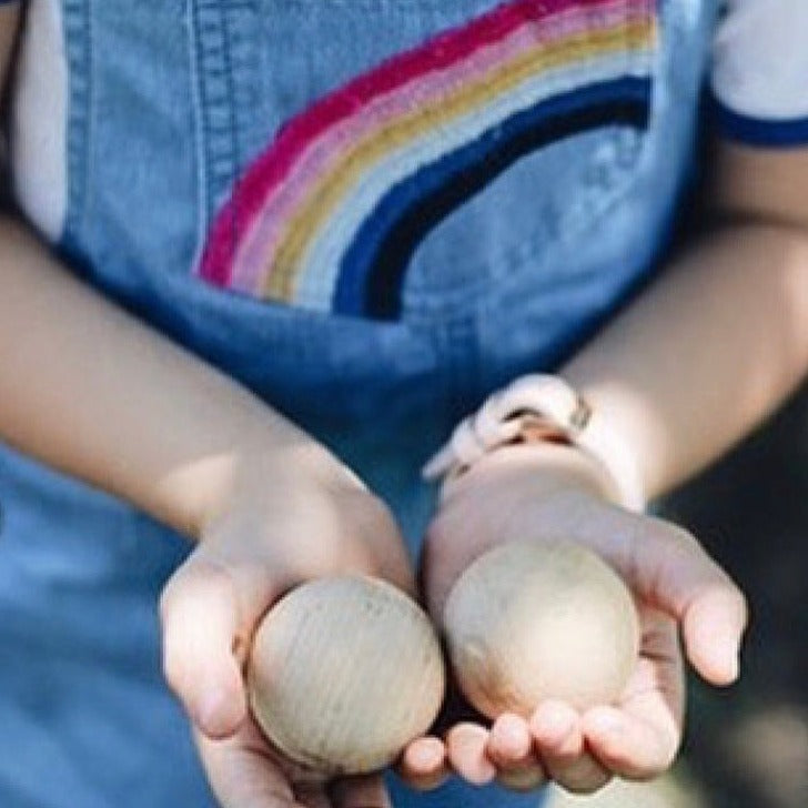 Explore Nook Wooden Balls | Small - Set Of 3 - Little Reef and Friends