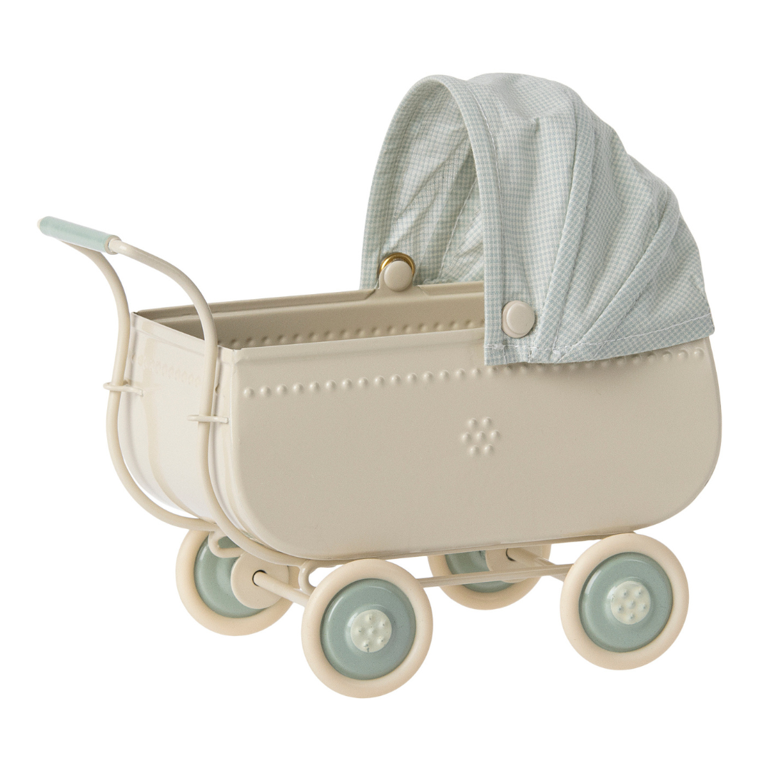 Maileg Pram | Micro - Blue - Little Reef and Friends