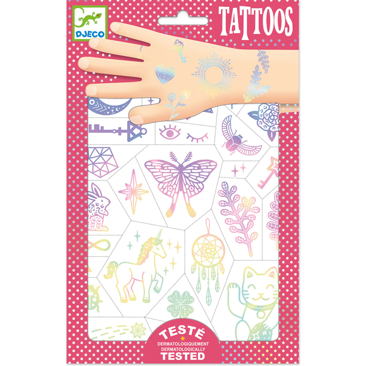 Djeco Temporary Tattoos - Lucky Charms - Little Reef and Friends