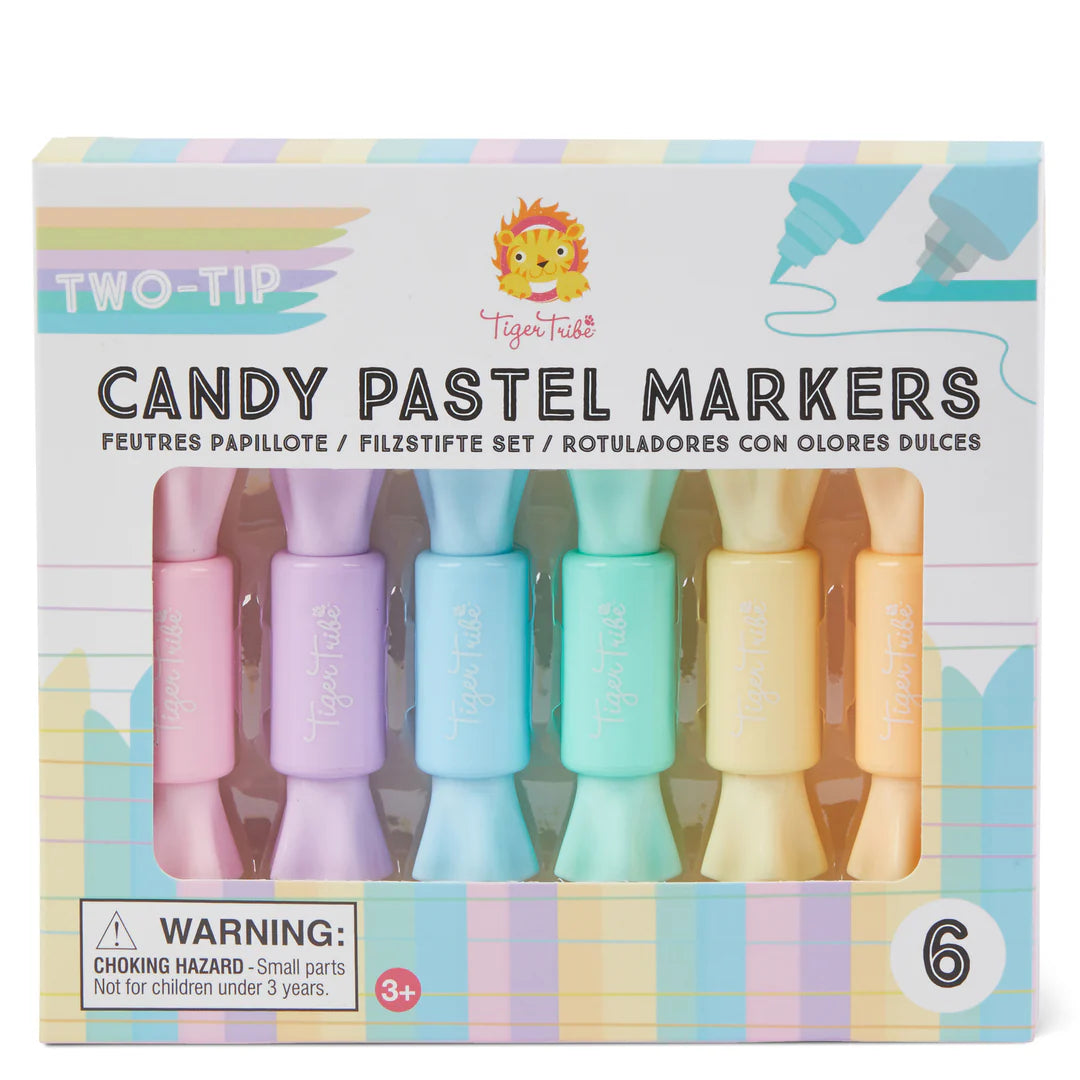 Tiger Tribe Two Tip Candy Pastel Markers - Little Reef and Friends