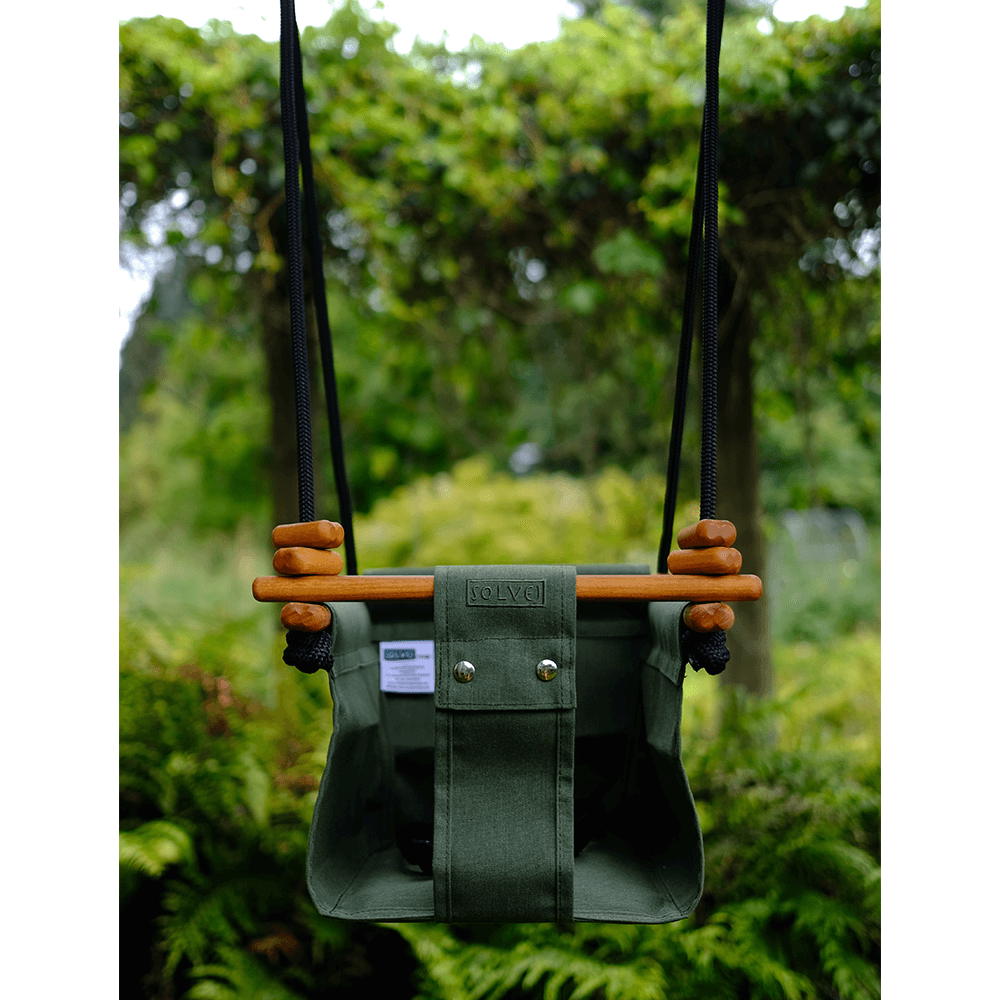 Baby & Toddler Swing - Moss Green - Little Reef and Friends