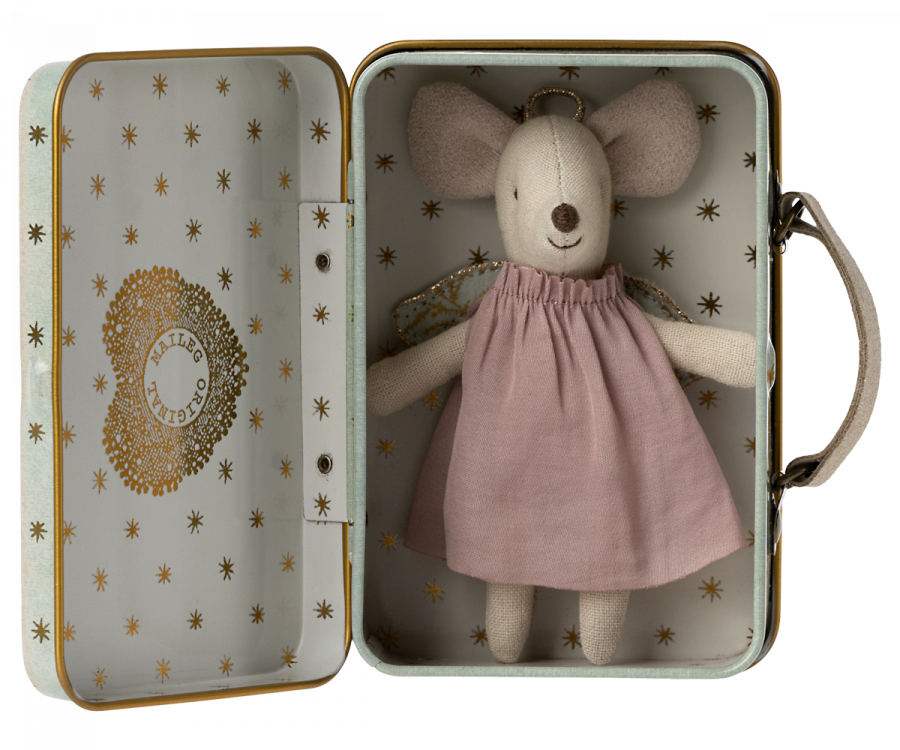 Angel Mouse In Suitcase - Little Reef and Friends