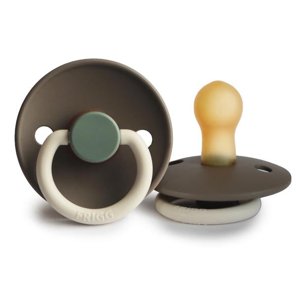 Colour Block Rubber Pacifier - Hudson Bay - Little Reef and Friends