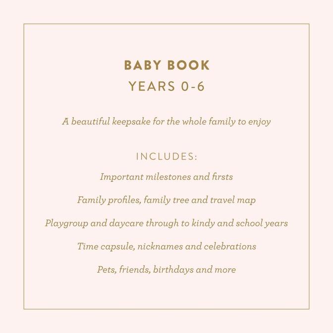 Baby, Birth To 6 Years Journal - Grey - Little Reef and Friends