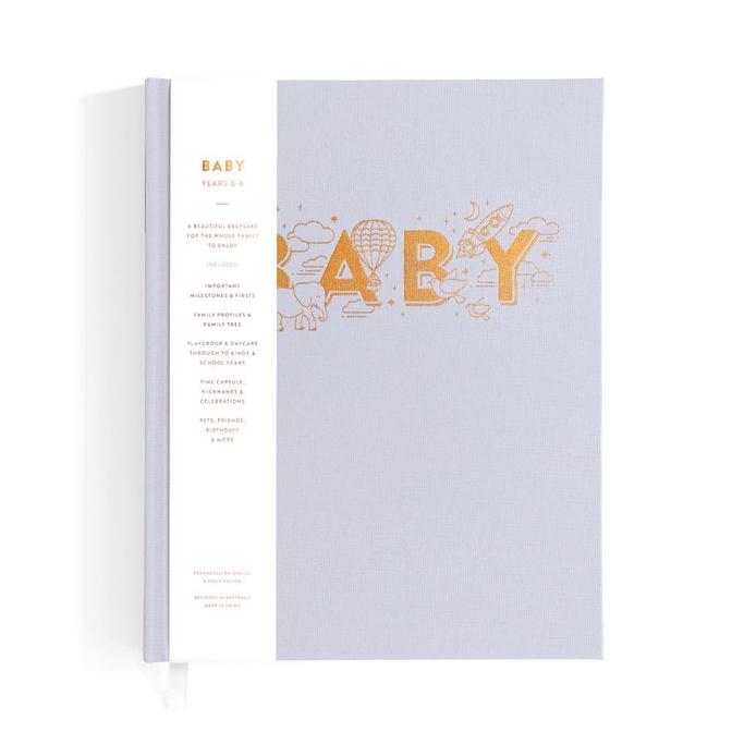 Baby, Birth To 6 Years Journal - Grey - Little Reef and Friends