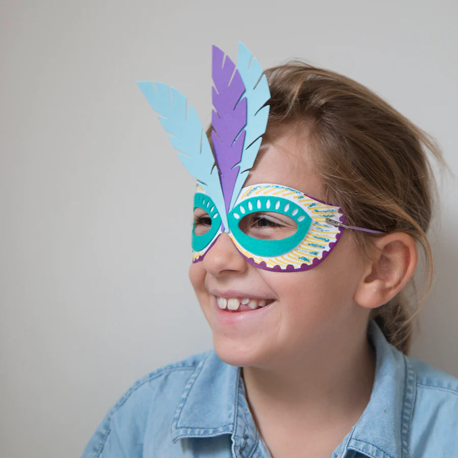 make your own carnival mask - sustainable craft kit - cotton twist