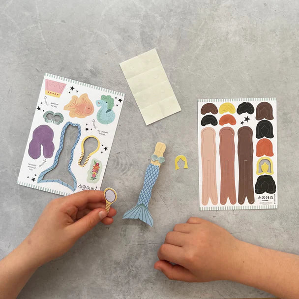 Make Your Own - Mermaid Peg Doll Kit - Little Reef and Friends