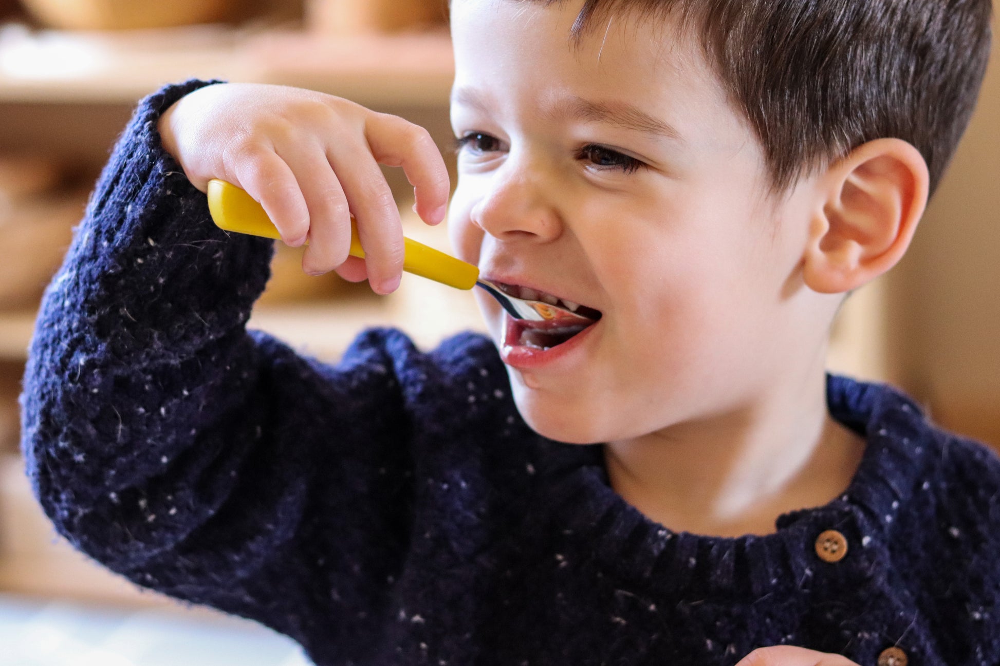 Toddler Feedie Cutlery Set - Yellow - Little Reef and Friends