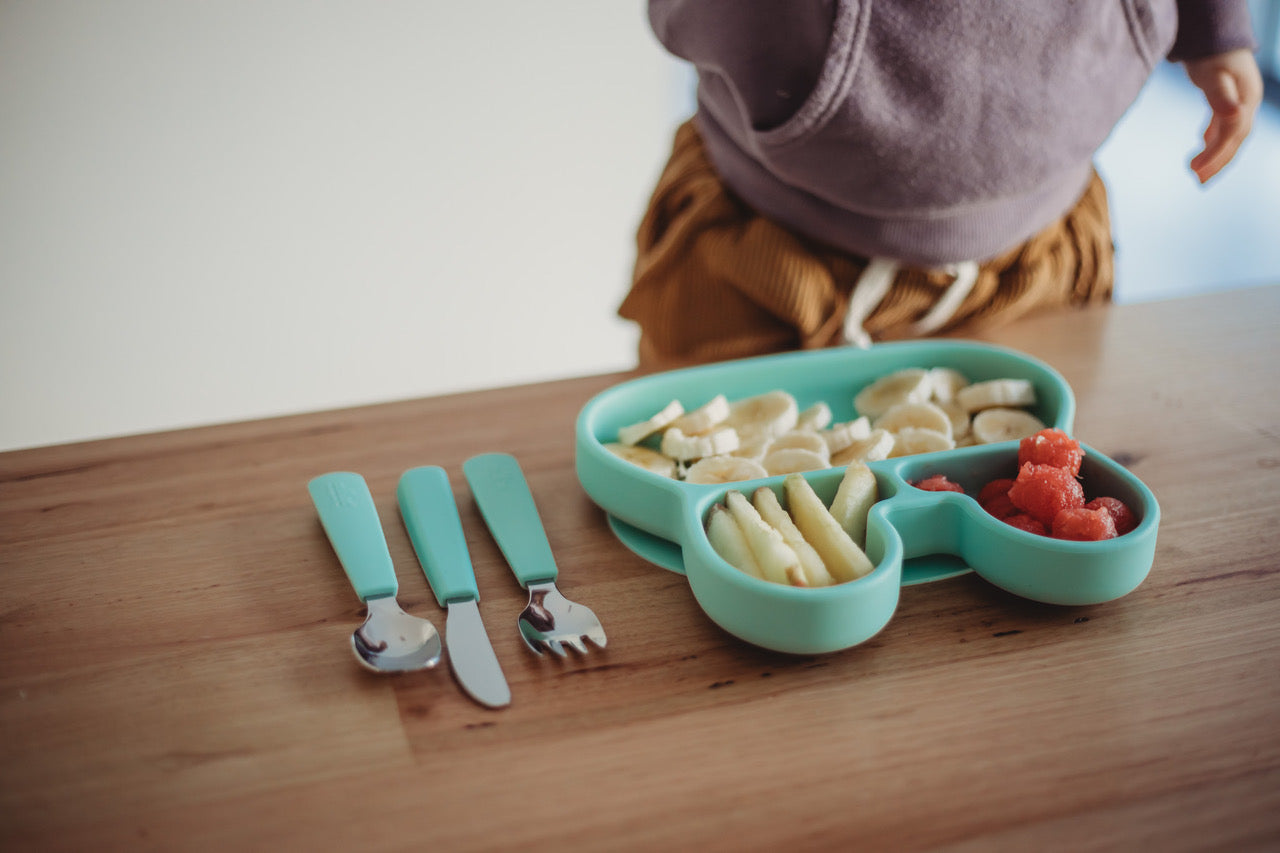 Toddler Feedie Cutlery Set - Mint - Little Reef and Friends