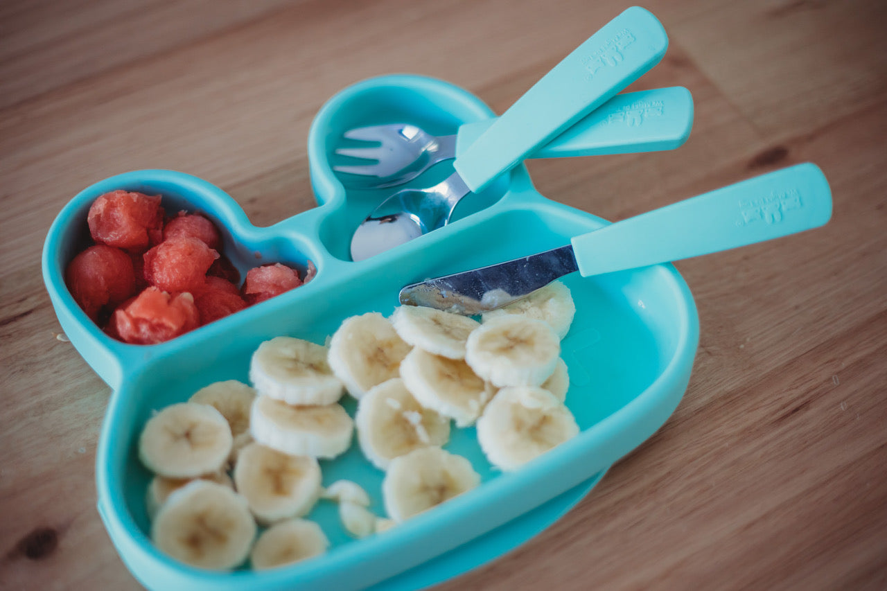 Toddler Feedie Cutlery Set - Mint - Little Reef and Friends