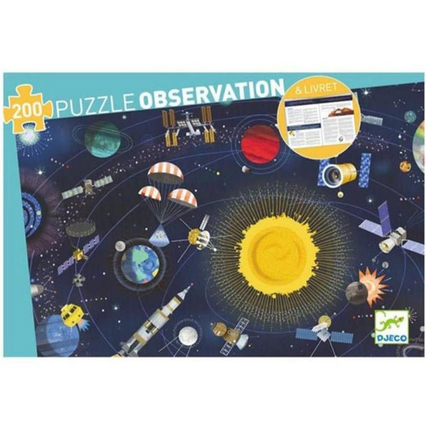 The Space Puzzle + Booklet 200pc - Little Reef and Friends