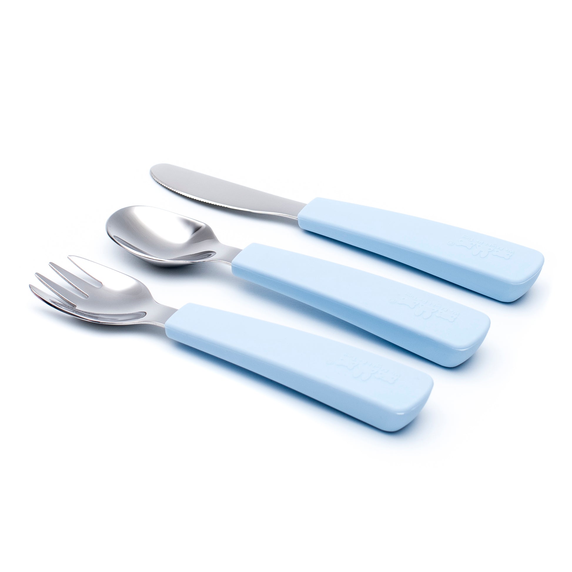 Toddler Feedie Cutlery Set - Powder Blue - Little Reef and Friends