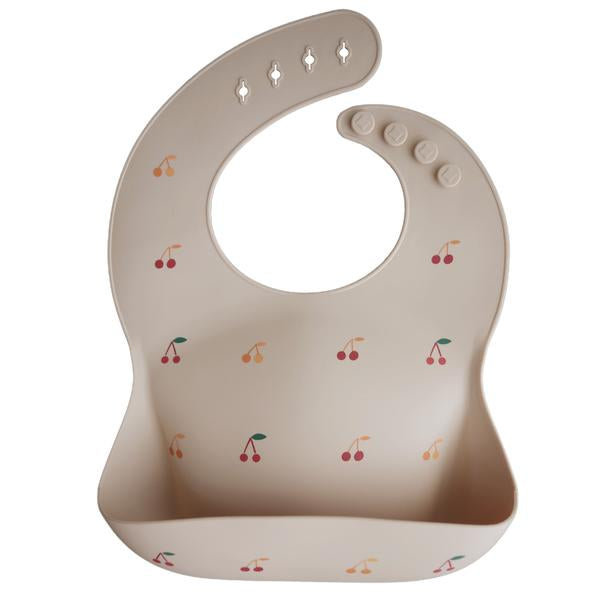 Silicone Baby Bib - Cherries - Little Reef and Friends
