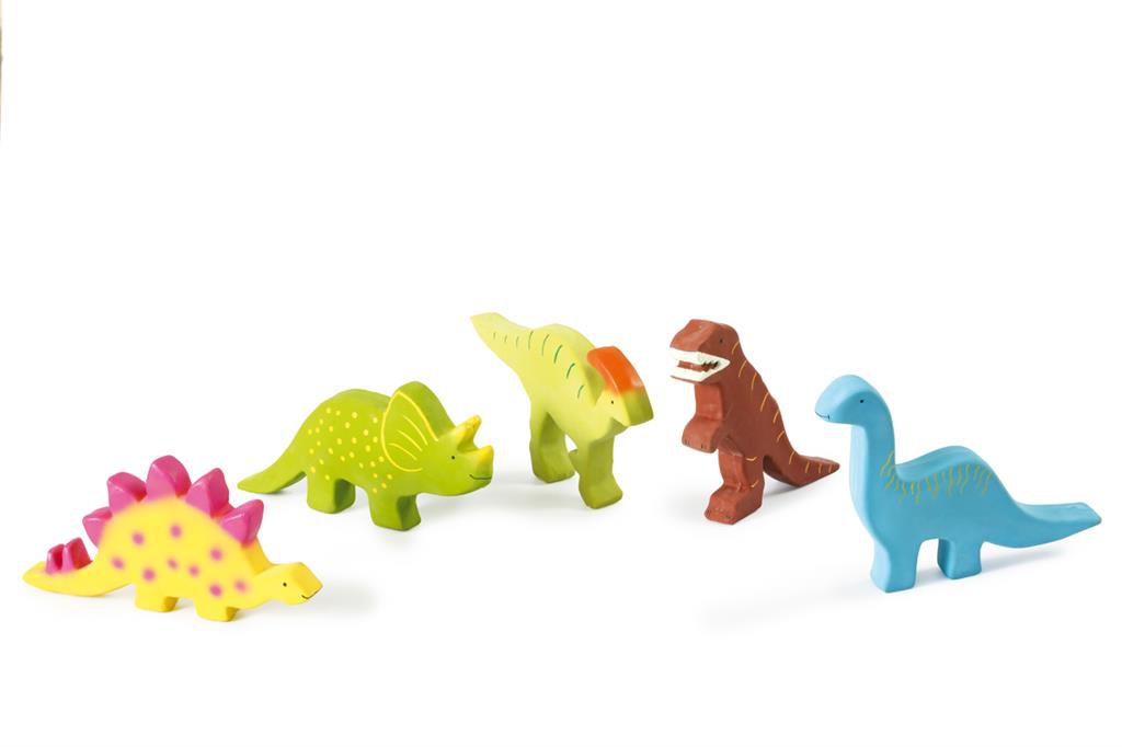 My First Dino Rubber Toy - Parasaurolophus - Little Reef and Friends